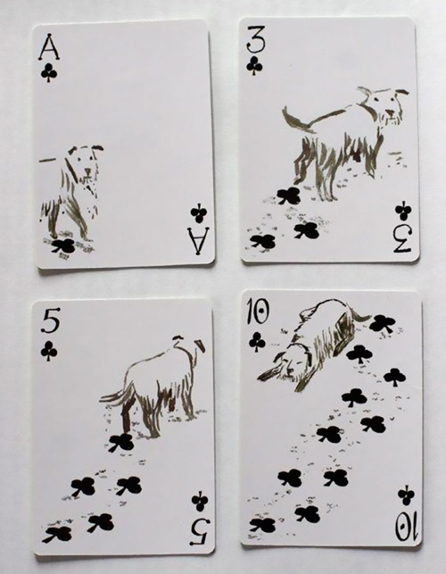 игральные карты с собаками