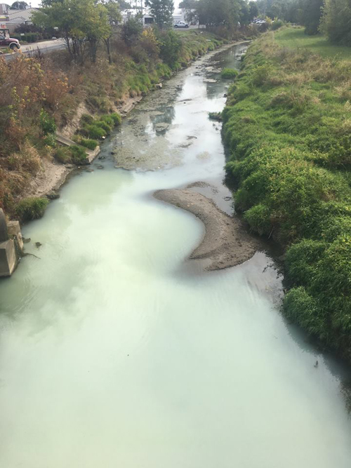 молочную реку с трудом очистили