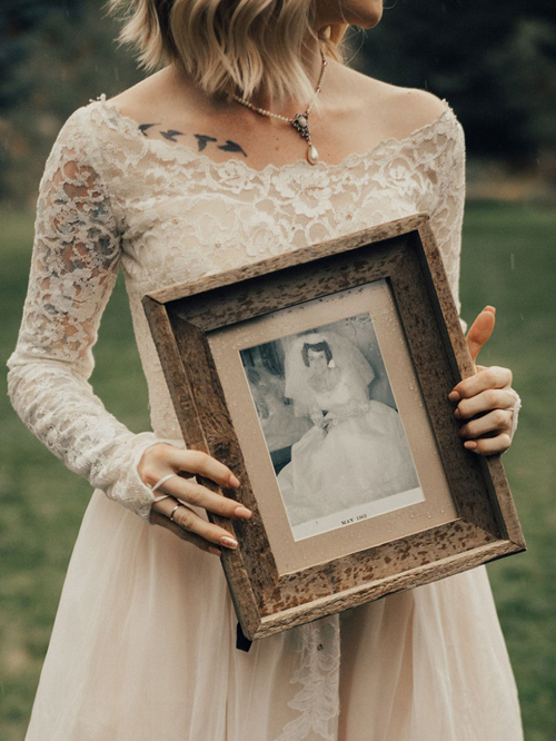 невеста в бабушкином платье