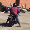плохой урок езды на мотоцикле