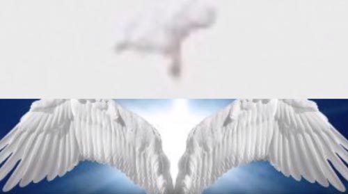 фотография ангела в небе