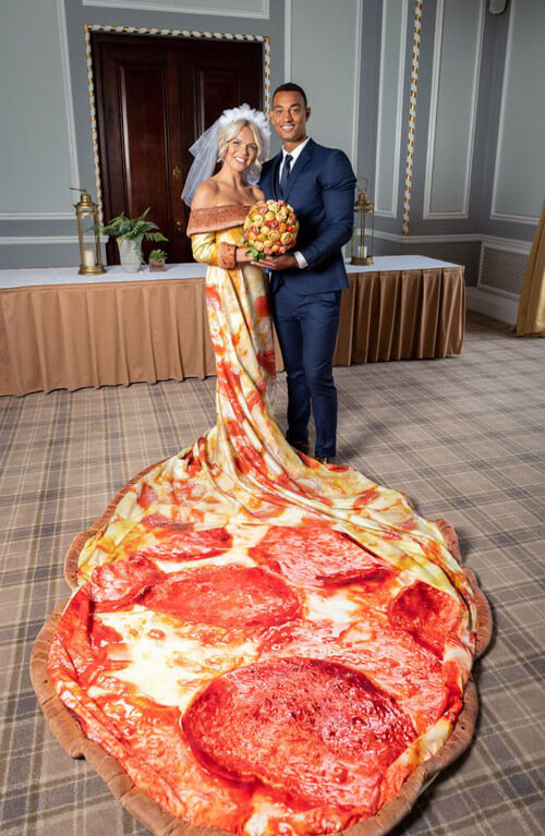 свадьба в стиле пиццы