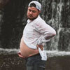 беременная фотосессия мужчины