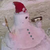 снеговик с шашлыком и пивом