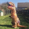 чудачка в костюме динозавра
