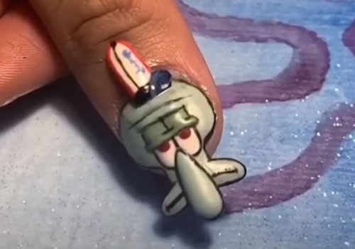 персонажи мультфильма на ногтях