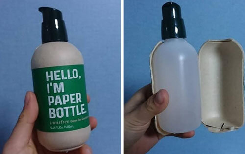 неэкологичная бумажная бутылка