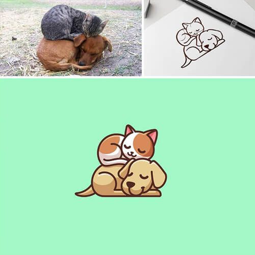 милые логотипы с животными