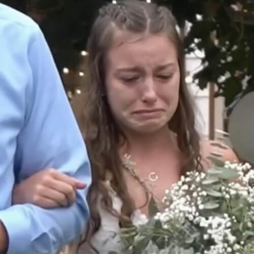 невеста плачет на свадьбе