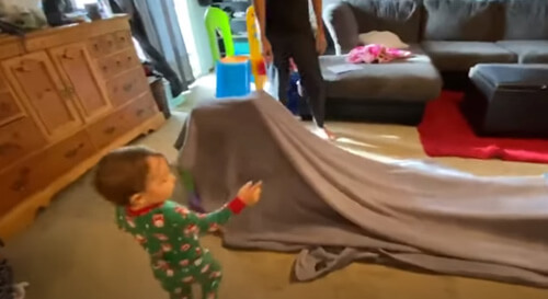 the baby was accidentally knocked to the floor