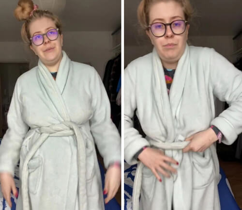 how to tie a belt on a robe