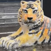 праздничная скульптура тигра