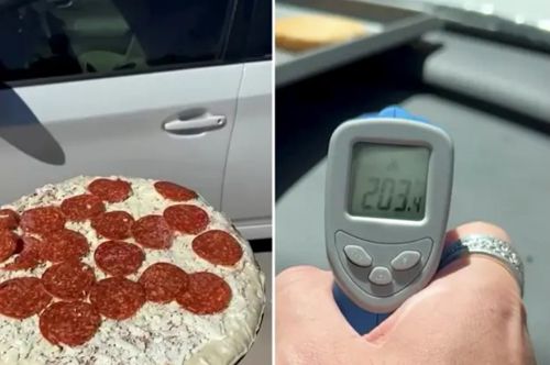 приготовление еды в жаркой машине