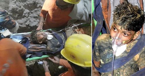 the boy was rescued from the well