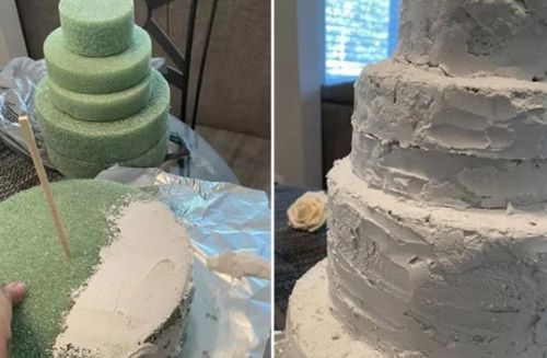 фальшивый свадебный торт