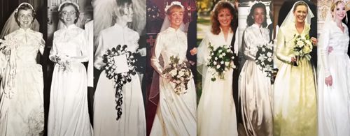 три поколения невест в платье