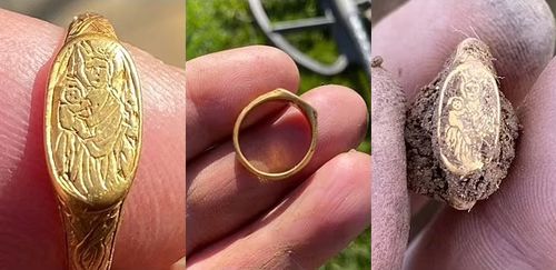 находка редкого золотого кольца