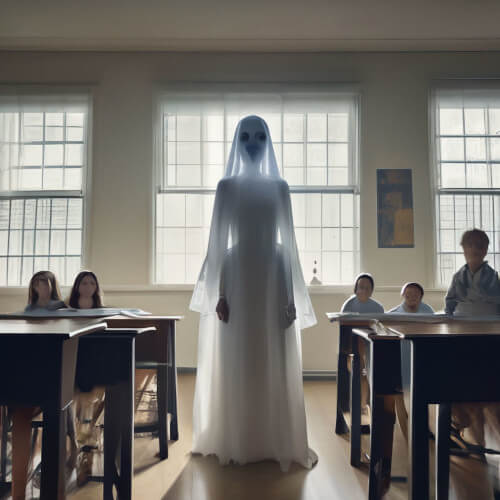 призрак на уроке в начальной школе