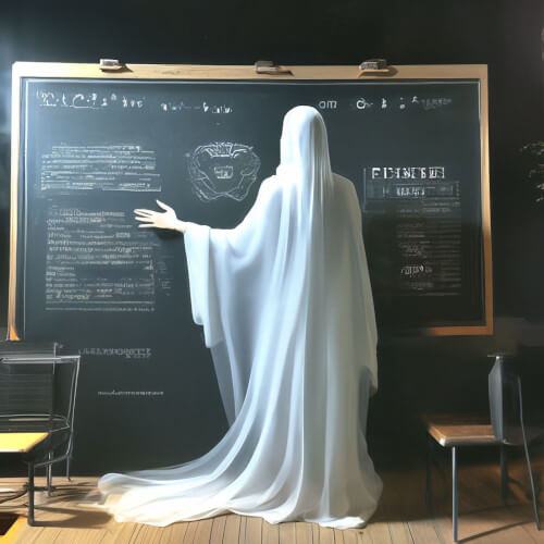призрак на уроке в начальной школе