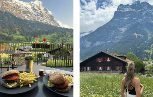 два бургера в швейцарском отеле