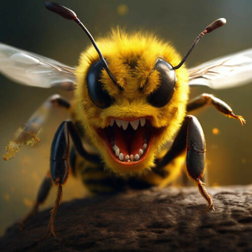 монстрами в стене оказались пчёлы