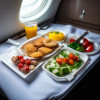 испорченная еда в самолёте
