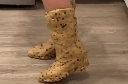сапоги из теста для печенья