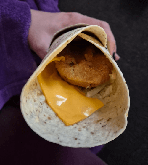 ролл со скудной начинкой