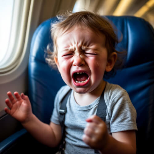 грубая авиапассажирка с ребёнком 