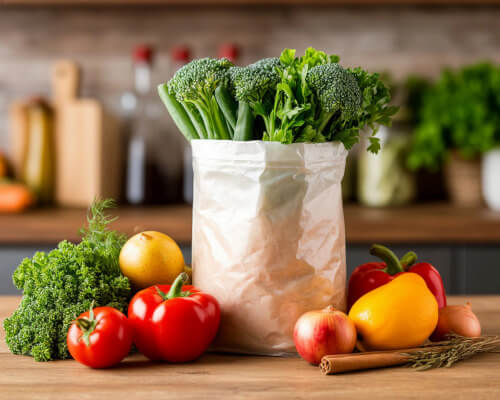 продукты для пожилого незнакомца