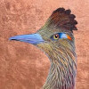 художница рисует птиц