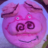 торт в виде свиньи